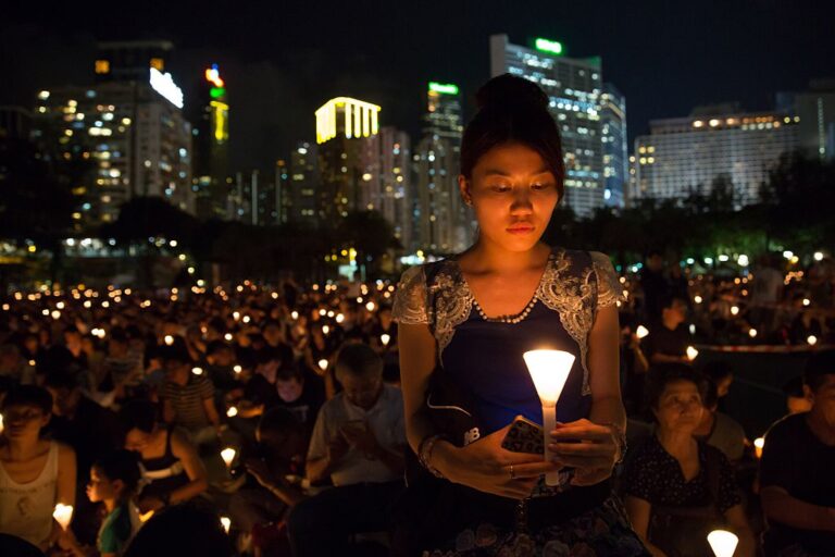 vigilia hong kong tiananmen taiwan